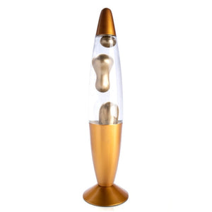 NNEDSZ Gold Metallic Magma Motion Lamp