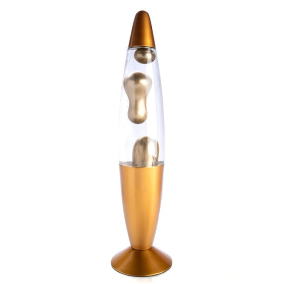 NNEDSZ Gold Metallic Magma Motion Lamp
