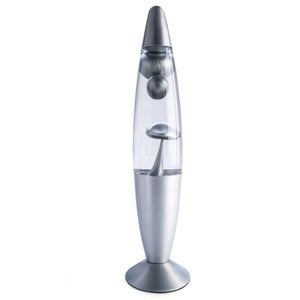 NNEDSZ Silver Metallic Magma Motion Lamp