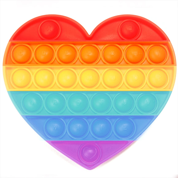 NNEDSZ Rainbow Heart Push And Pop