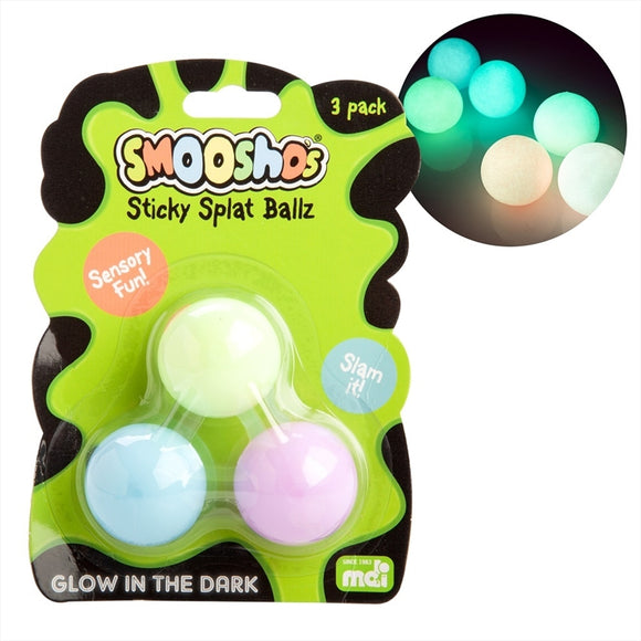 NNEDSZ Glow In The Dark Sticky Splat Ball