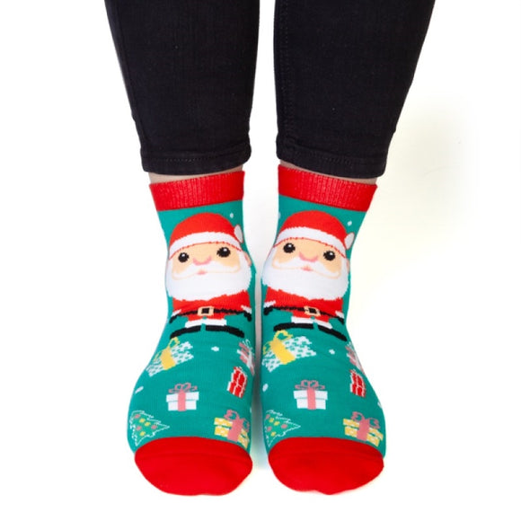 NNEDSZ Christmas Santa Feet Speak Socks