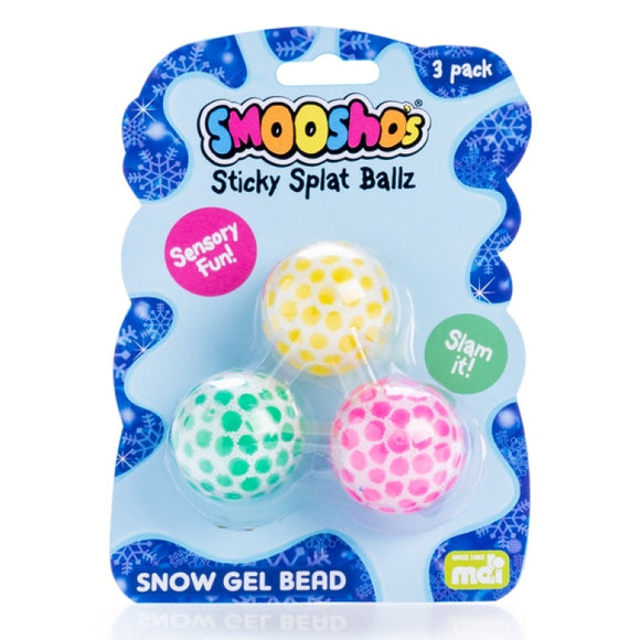 NNEDSZ Snow Gel Bead Sticky Splat Ballz - Set of 3