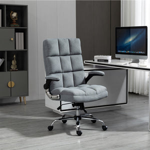 NNEDSZ Soft Velvet Home Ergonomic Swivel Adjustable Tilt Angle and Flip-up Arms Office Chair