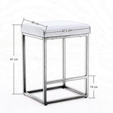 NNEDSZ 2x Counter Height Bar Stools with Footrest Backless Kitchen Dining Cafe Chair with Thick Cushion & Sturdy Metal Steel Frame-Grey