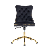 NNEDSZ Velvet Home Office Chair- Beige