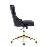 NNEDSZ Velvet Home Office Chair- Beige