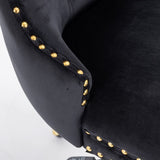 NNEDSZ Velvet Home Office Chair- Beige