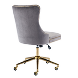 NNEDSZ Velvet Home Office Chair- Grey