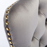 NNEDSZ Velvet Home Office Chair- Grey