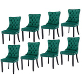 NNEDSZ 8x Velvet Dining Chairs- Green