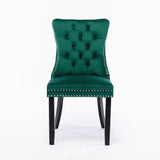 NNEDSZ 8x Velvet Dining Chairs- Green