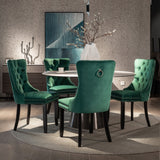 NNEDSZ 8x Velvet Dining Chairs- Green