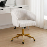 NNEDSZ Velvet Home Office Chair- Beige