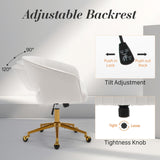 NNEDSZ Velvet Home Office Chair- Beige