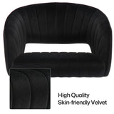 NNEDSZ Velvet Home Office Chair- Black