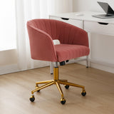 NNEDSZ Velvet Home Office Chair- Rose