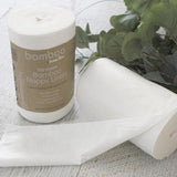 NNEDSZ Blue Bamboo White 100 sheets Bamboo Nappy Liners 6471