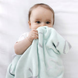 NNEDSZ Blue Mint Meadow Knit Blanket 101580