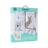 NNEDSZ Blue Aussie Animal 2Pk Muslin Wraps 104567