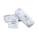 NNEDSZ Blue Aussie Animal 2Pk Muslin Wraps 104567