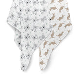 NNEDSZ Blue Aussie Animal 2Pk Muslin Wraps 104567