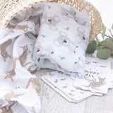 NNEDSZ Blue Aussie Animal 2Pk Muslin Wraps 104567