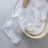 NNEDSZ Blue Bamboo White 3pk Muslin Swaddle Wraps 54152