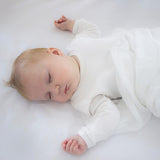 NNEDSZ Blue Bamboo White 3pk Muslin Swaddle Wraps 54152