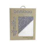 NNEDSZ Blue Ash Grey Safari Bamboo Hooded Towel BB06578