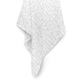 NNEDSZ Blue Ash Grey Safari Bamboo 3pk Muslin Swaddle Wraps BB06592