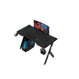 NNEDSZ RGB Gaming Desk Y Shape Black 140cm EK-GD-102-AL