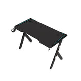 NNEDSZ RGB Gaming Desk Y Shape Black 140cm EK-GD-102-AL