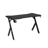 NNEDSZ RGB Gaming Desk Y Shape Black 140cm EK-GD-102-AL