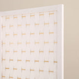 NNEDSZ 4-Panel Pine Wood Room Divider (White) EK-RD-101-SD