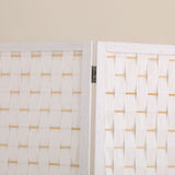 NNEDSZ 4-Panel Pine Wood Room Divider (White) EK-RD-101-SD
