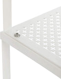 NNEDSZ Cabinet Shelf Organizers Set of 4 Metal Kitchen Counter Shelves White KCS006W01
