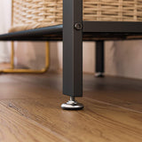 NNEDSZ Coat Rack Stand Height 183 cm Rustic Brown and Black HSR40B