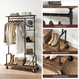 NNEDSZ Clothes Rack Rustic Brown