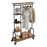 NNEDSZ Clothes Rack Rustic Brown