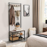 NNEDSZ Coat Rack Stand 175cm Greige HSR41MB