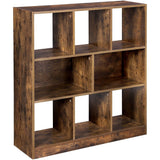 NNEDSZ Bookcase with Open Shelves Rustic Brown LBC55BX