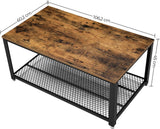 NNEDSZ Coffee Table Rustic Brown LCT61X