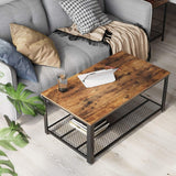 NNEDSZ Coffee Table Rustic Brown LCT61X