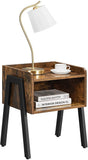 NNEDSZ Side Table Rustic Brown and Black LET54X