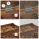 NNEDSZ Storage Cabinet Vintage Brown LSB060T01