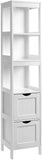 NNEDSZ Floor Cabinet with Shelves and Drawers White BBC66WT