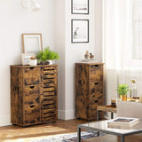 NNEDSZ Bathroom Floor Cabinet 3 Drawers Rustic Brown BBK150X01