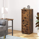 NNEDSZ Bathroom Floor Cabinet 3 Drawers Rustic Brown BBK150X01