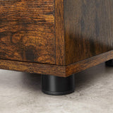 NNEDSZ Bathroom Floor Cabinet 3 Drawers Rustic Brown BBK150X01